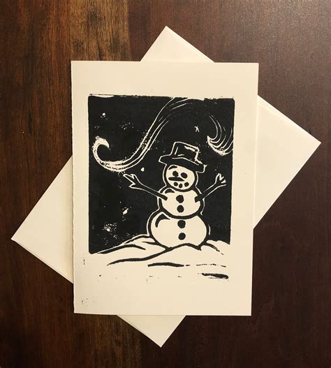 Get Festive with Block Print Christmas Cards